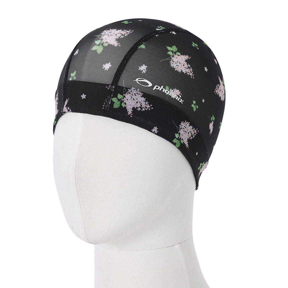 PHOENIX lilac Mesh Swim Cap black [PCM-02-LILAC(BLK)] 디테일