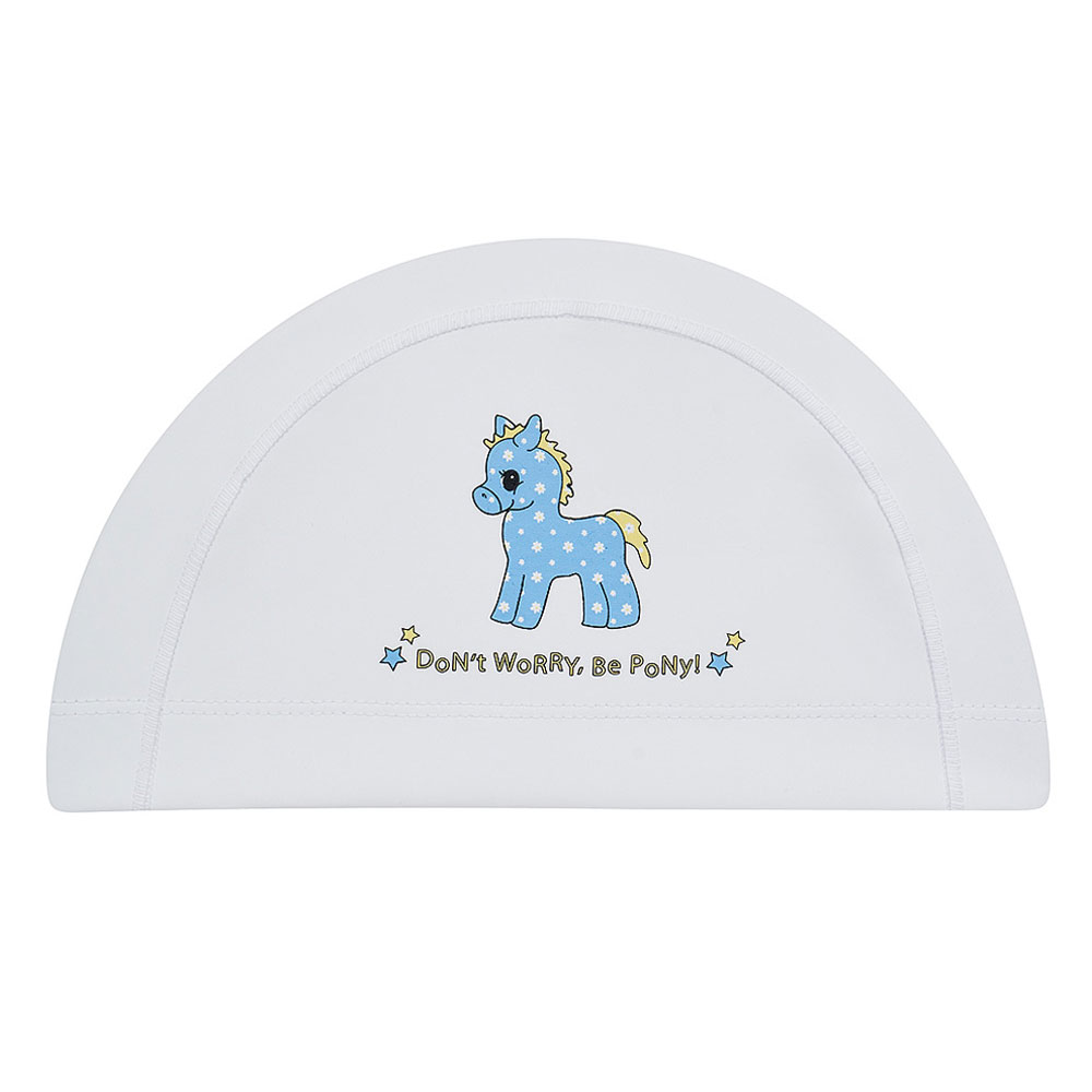 HOOG Don't worry Bephony Silicone Coated Swim Cap white [SCC816] 상품컷