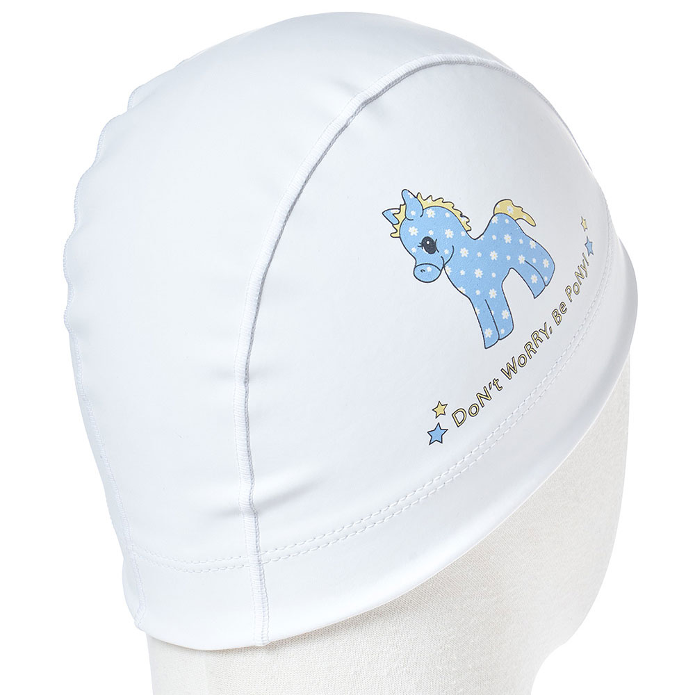HOOG Don't worry Bephony Silicone Coated Swim Cap white [SCC816] 디테일