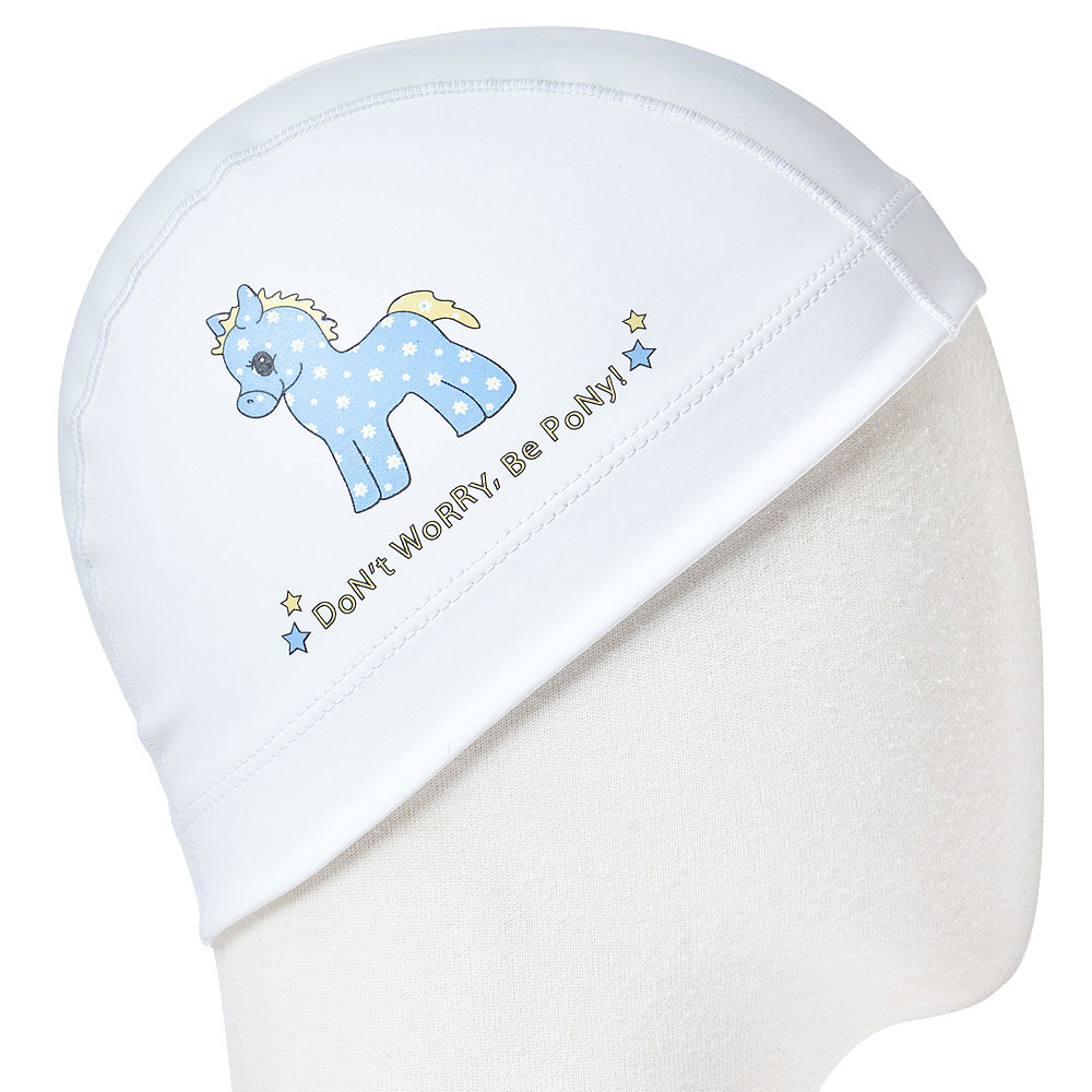 HOOG Don't worry Bephony Silicone Coated Swim Cap white [SCC816] 디테일