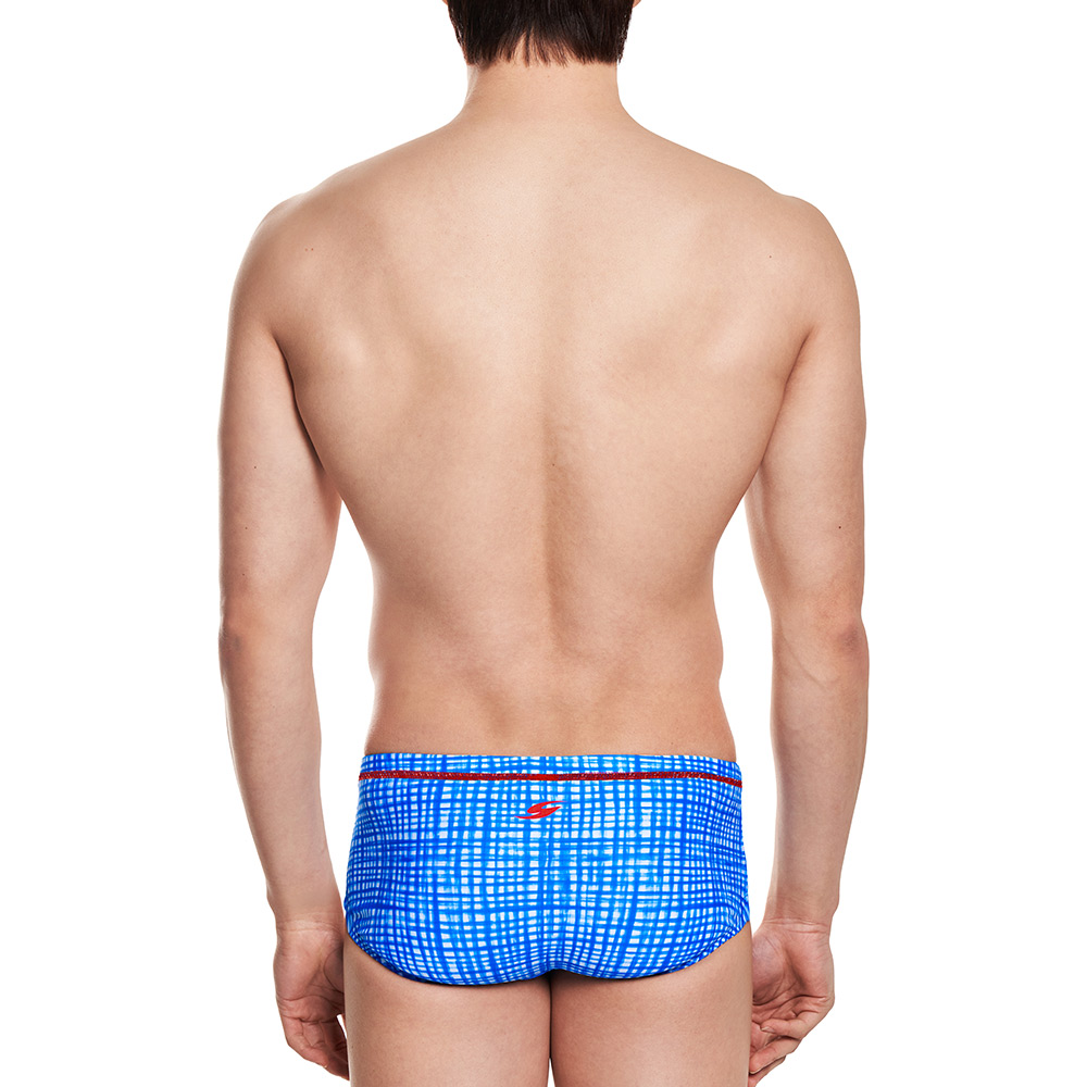 First Sequence Cheki Semi Square Leg Swimsuit Blue