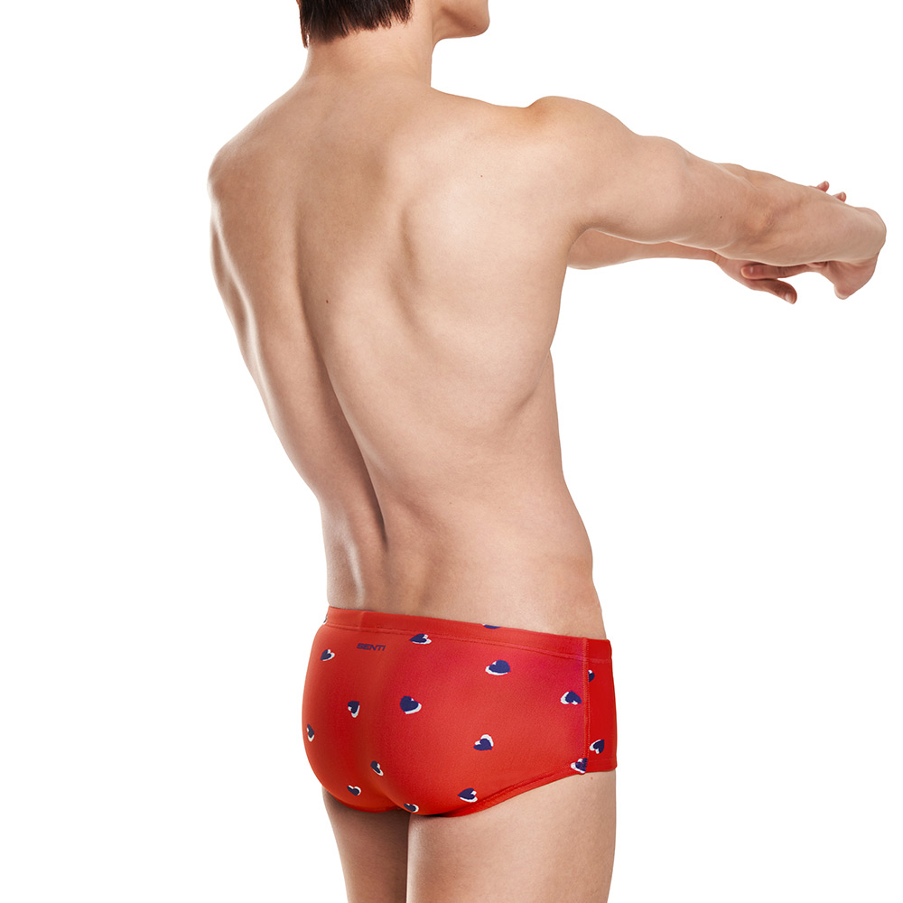 SENTI First Sequence Popin Semi Square Leg Swimsuit Red [MSP-26405 Men's ] 디테일