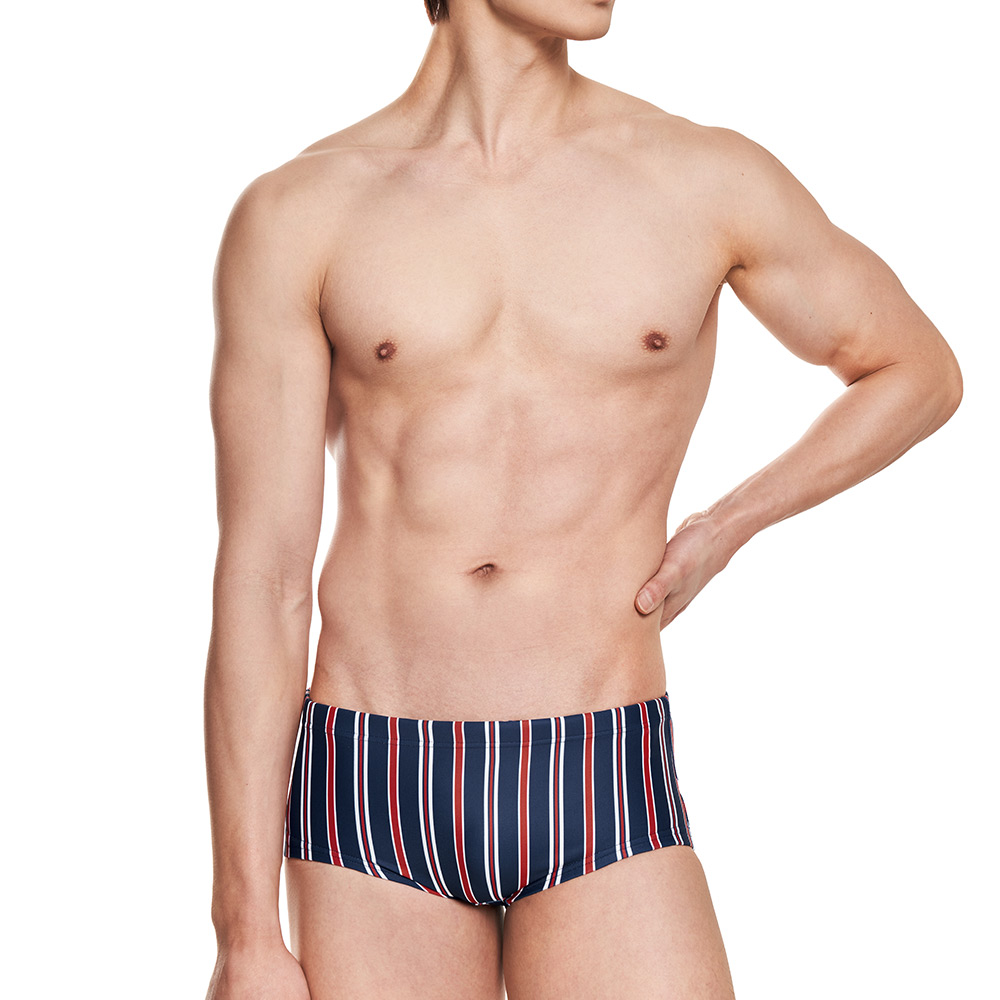 First Sequence Shale Semi Square Leg Swimsuit Navy