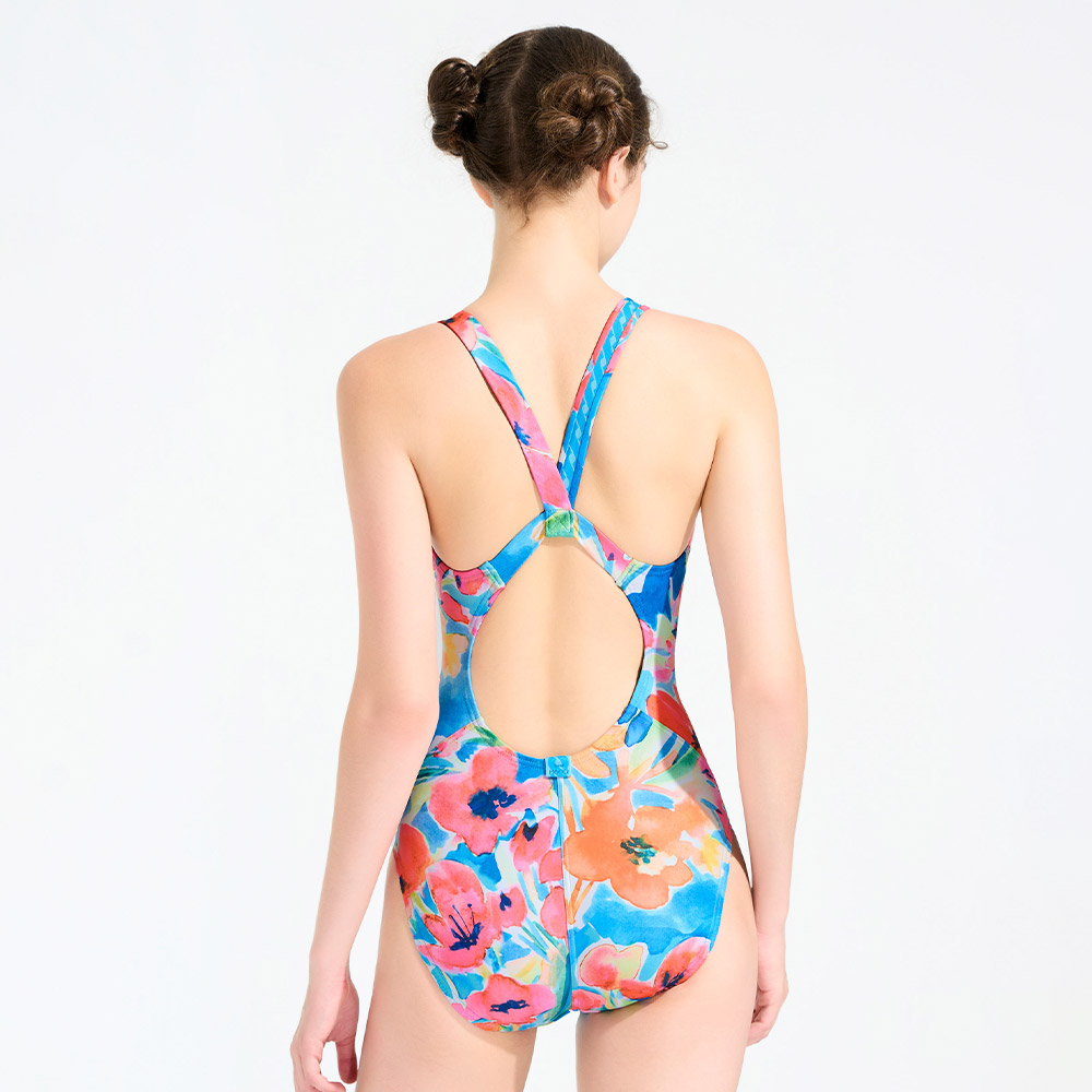 HOOG 723 Low V-Back Swimsuit Capri Bloom [WRA2754 Women's ] 디테일