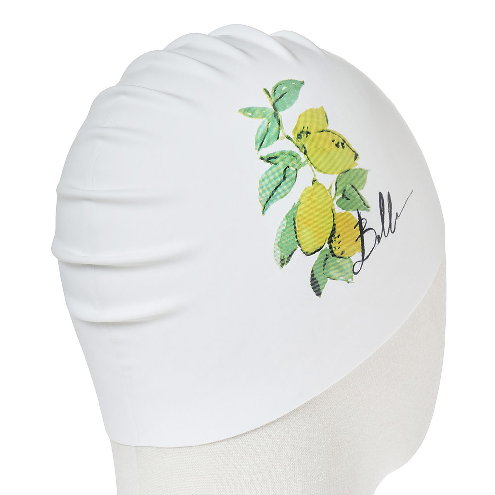 HOOG Lemon Tree Silicone Swim Cap white [SSC843] 디테일