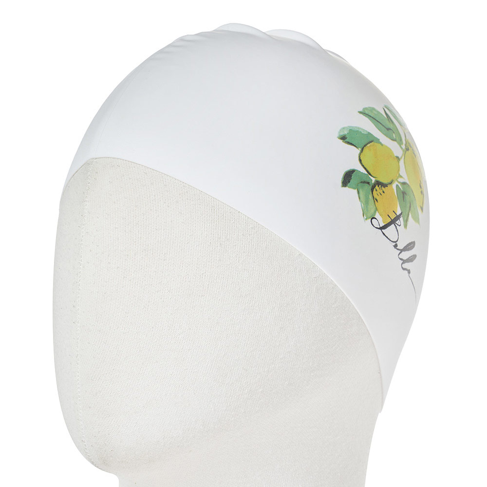 HOOG Lemon Tree Silicone Swim Cap white [SSC843] 디테일