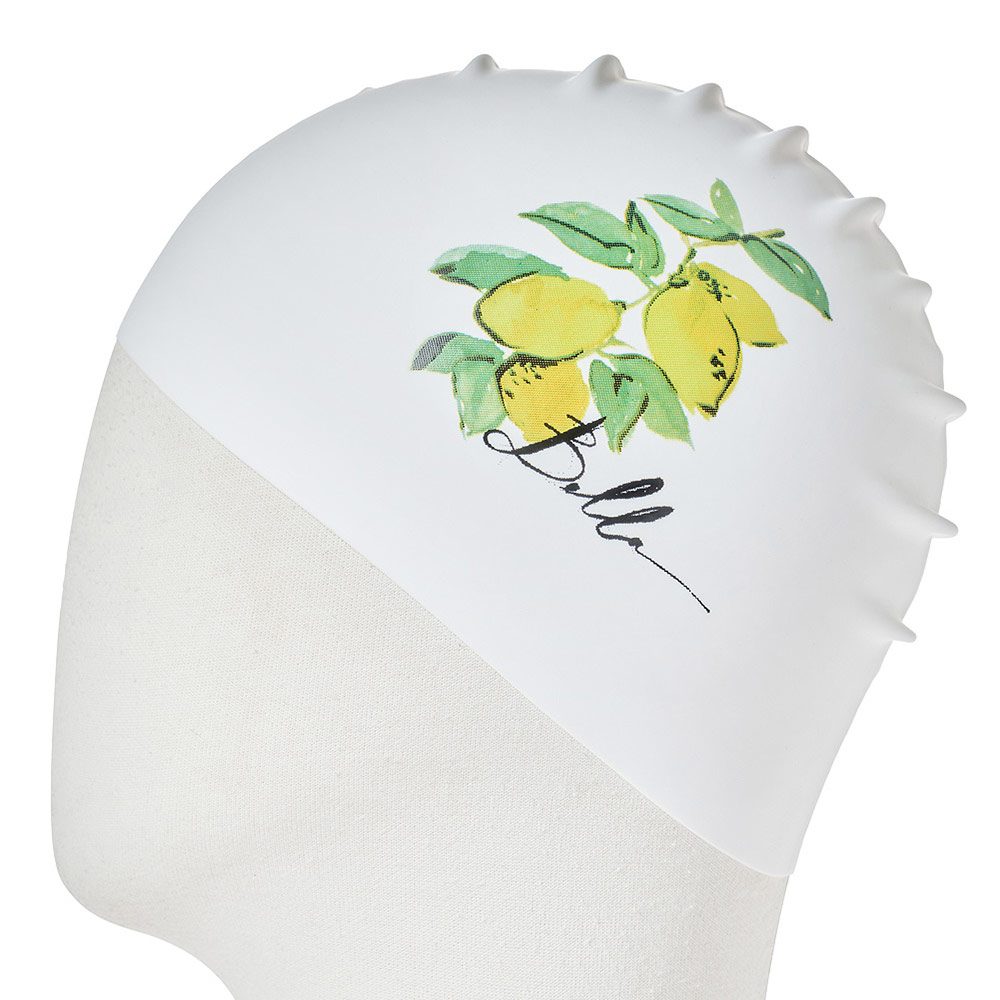 HOOG Lemon Tree Silicone Swim Cap white [SSC843] 디테일