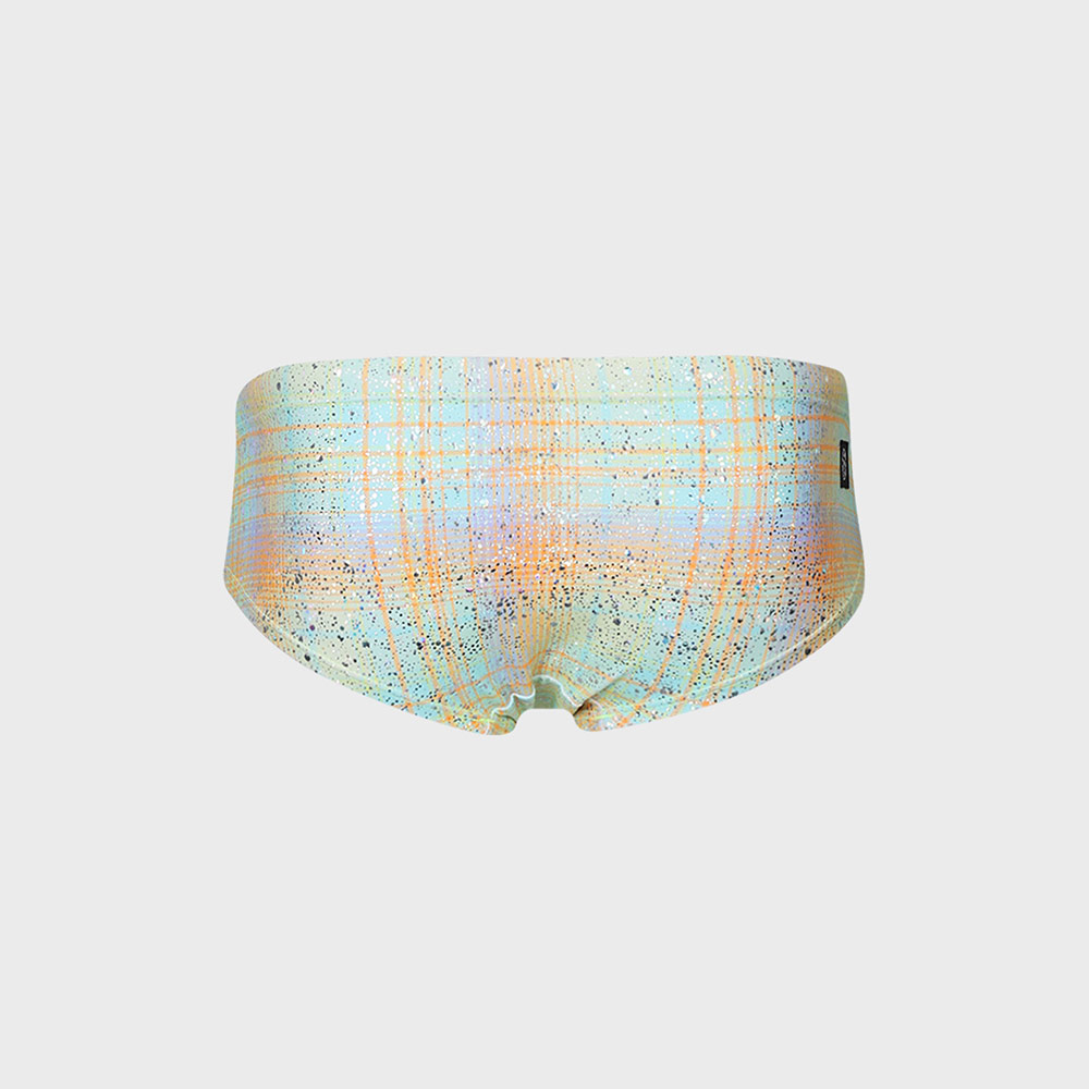 LEMANGO Armonié check Square Leg Swimsuit Yellow [LSMBR16355691 Men's ] 디테일