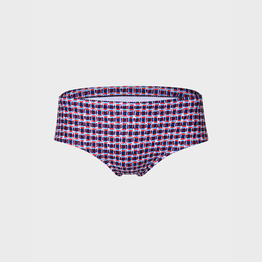 LEMANGO Rejet check Square Leg Swimsuit Navy [LSMBR16355693 Men's ] 디테일