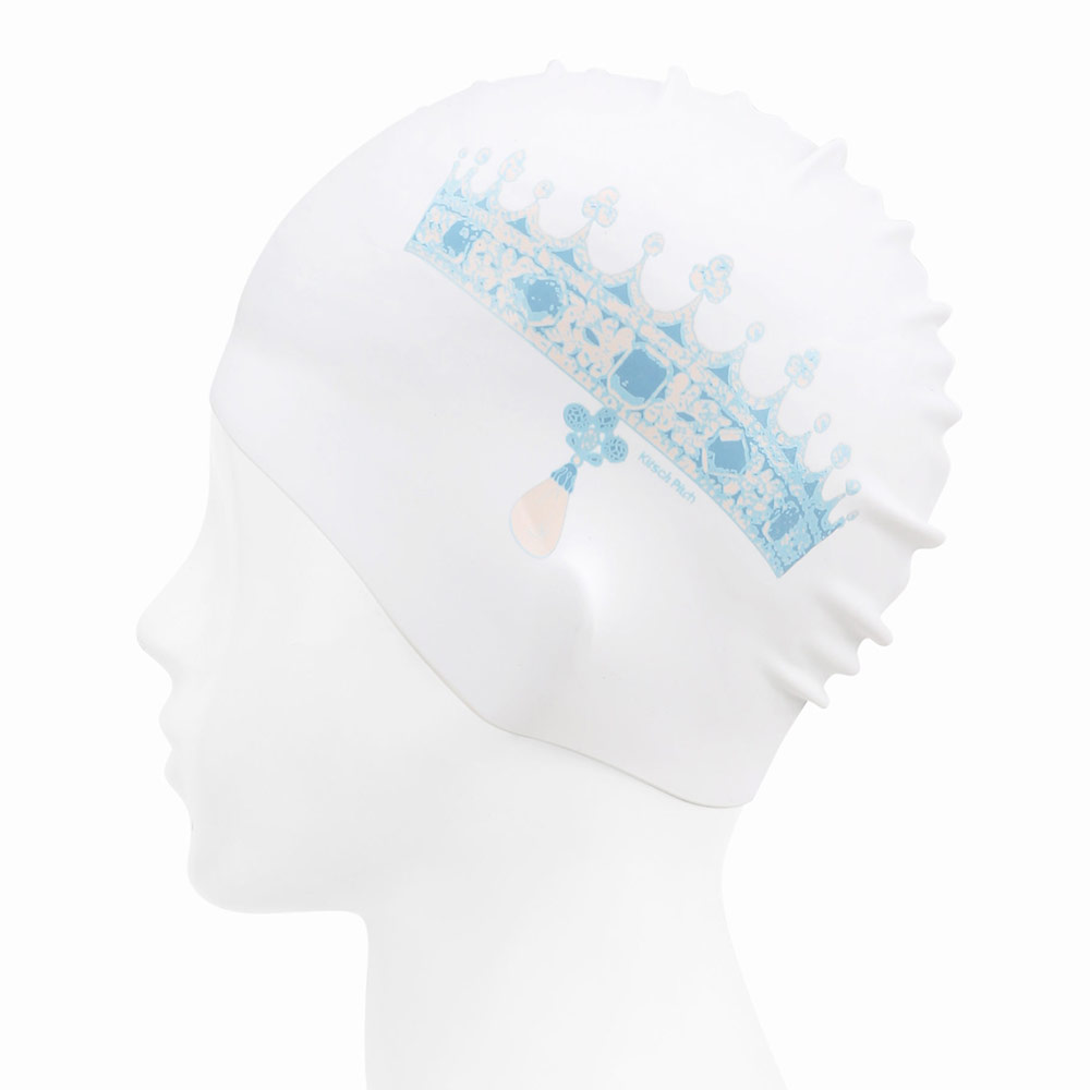 KITSCH PITCH Maribel T-ara Silicone Swim Cap Blue [KG1USC012] 디테일