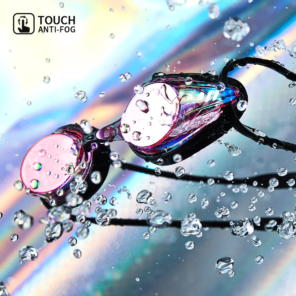 Prism Touch ミラー 水泳ゴーグル ピンク