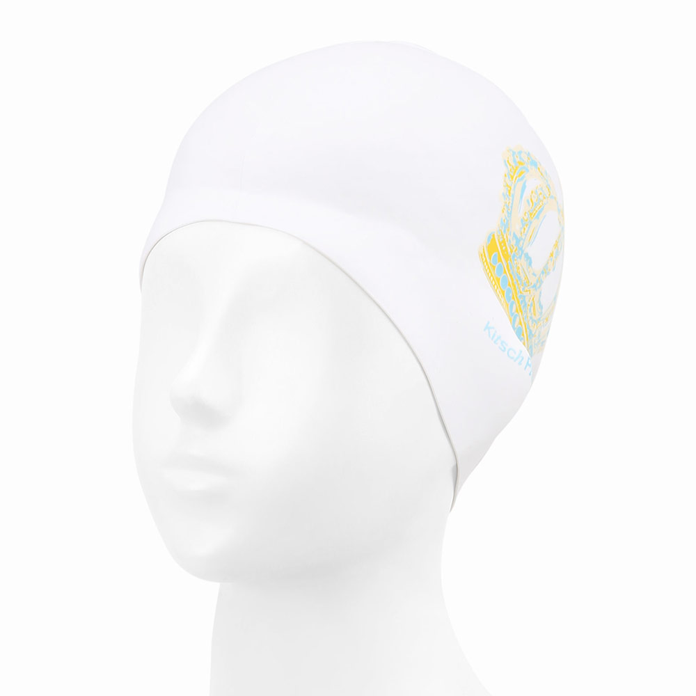 KITSCH PITCH pastel Majesty Silicone Swim Cap white [KG1USC011] 디테일