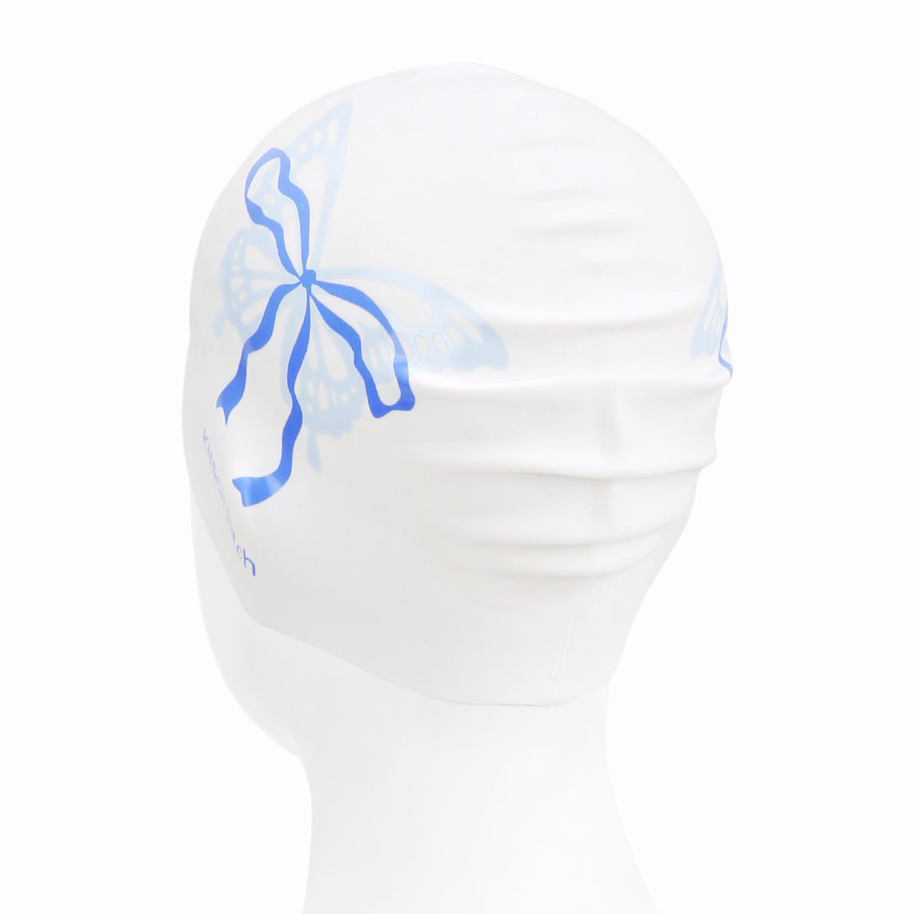 KITSCH PITCH Ribbon Fly Silicone Swim Cap Blue [KG1USC006] 디테일