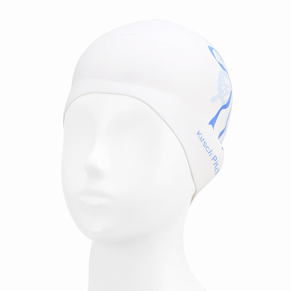 KITSCH PITCH Ribbon Fly Silicone Swim Cap Blue [KG1USC006] 디테일