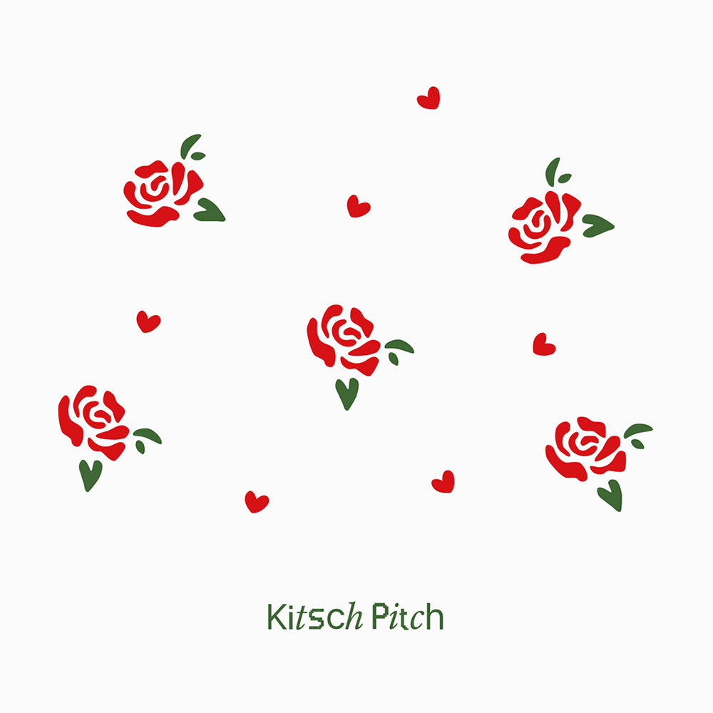 KITSCH PITCH Mini Rose Silicone Swim Cap white [KG1USC004] 디테일