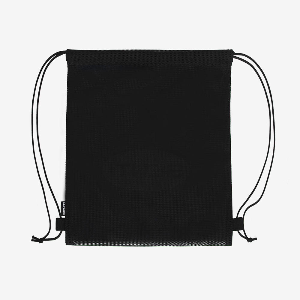 Mesh Swim Cap string Gym bag black