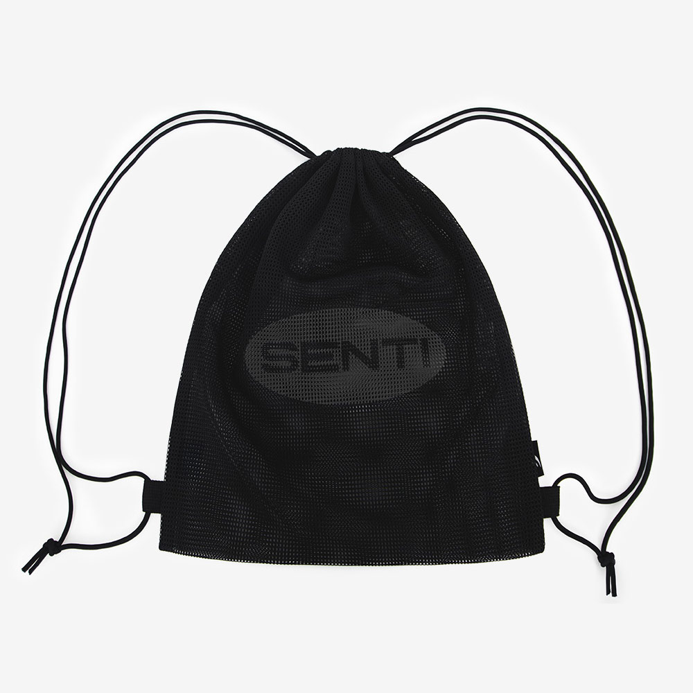 SENTI Mesh Swim Cap string Gym bag black [SB-720(Black) Swim bag] 디테일