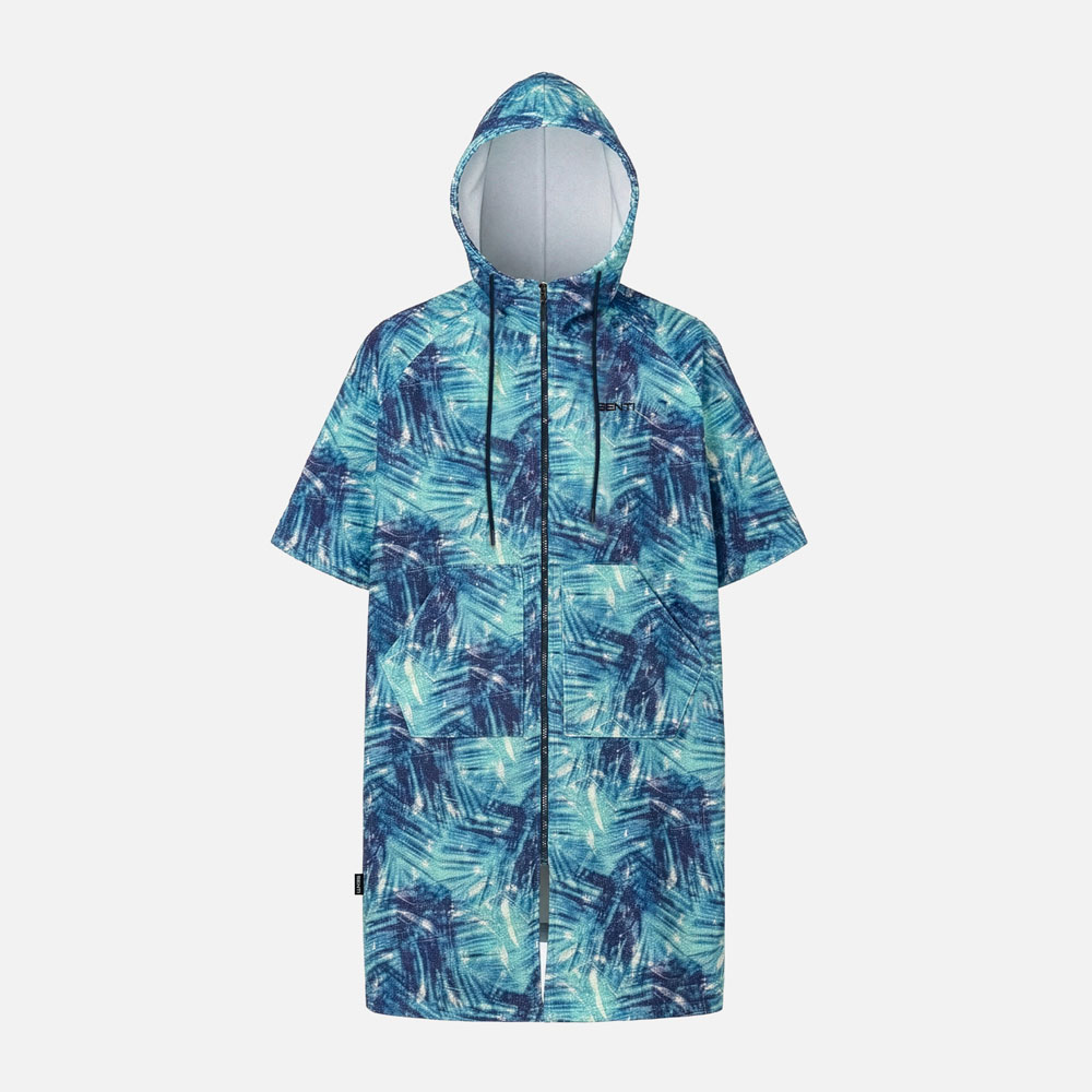 SENTI Palm Shade installment poncho Navy [SAW-PC14 Unisex Beachwear] 상품컷