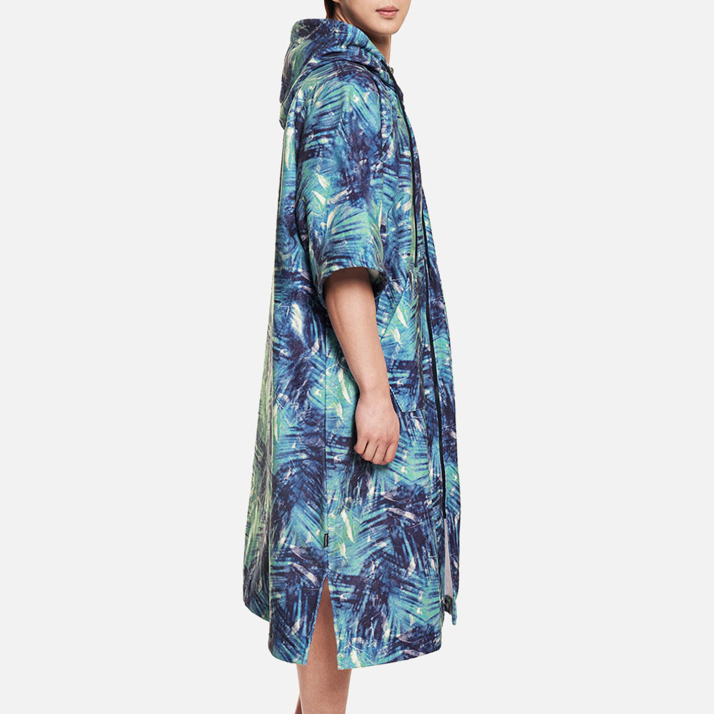 SENTI Palm Shade installment poncho Navy [SAW-PC14 Unisex Beachwear] 디테일