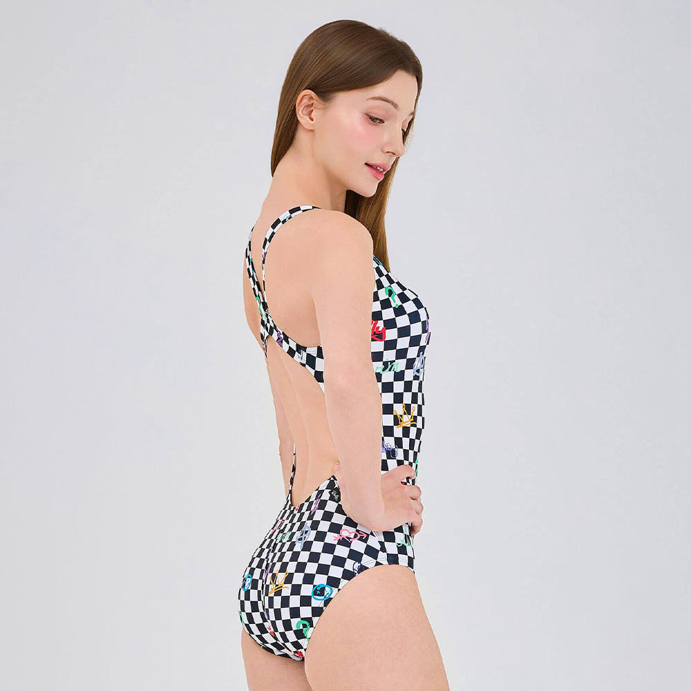 RALLY Youth Speed Back Swimsuit black [RSLA409 Women's ] 디테일