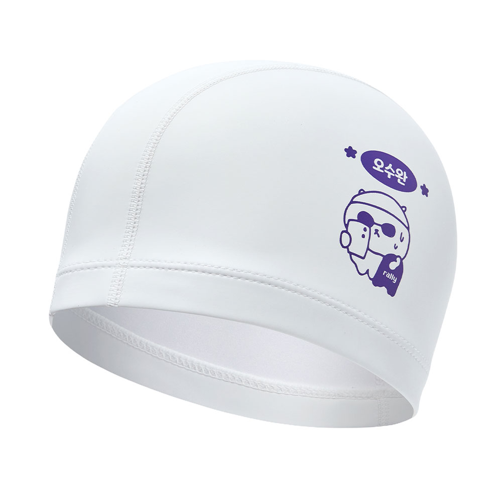 RALLY Oh Su-wan PU Coating Swim Cap white [RRUC514(WHT)] 상품컷