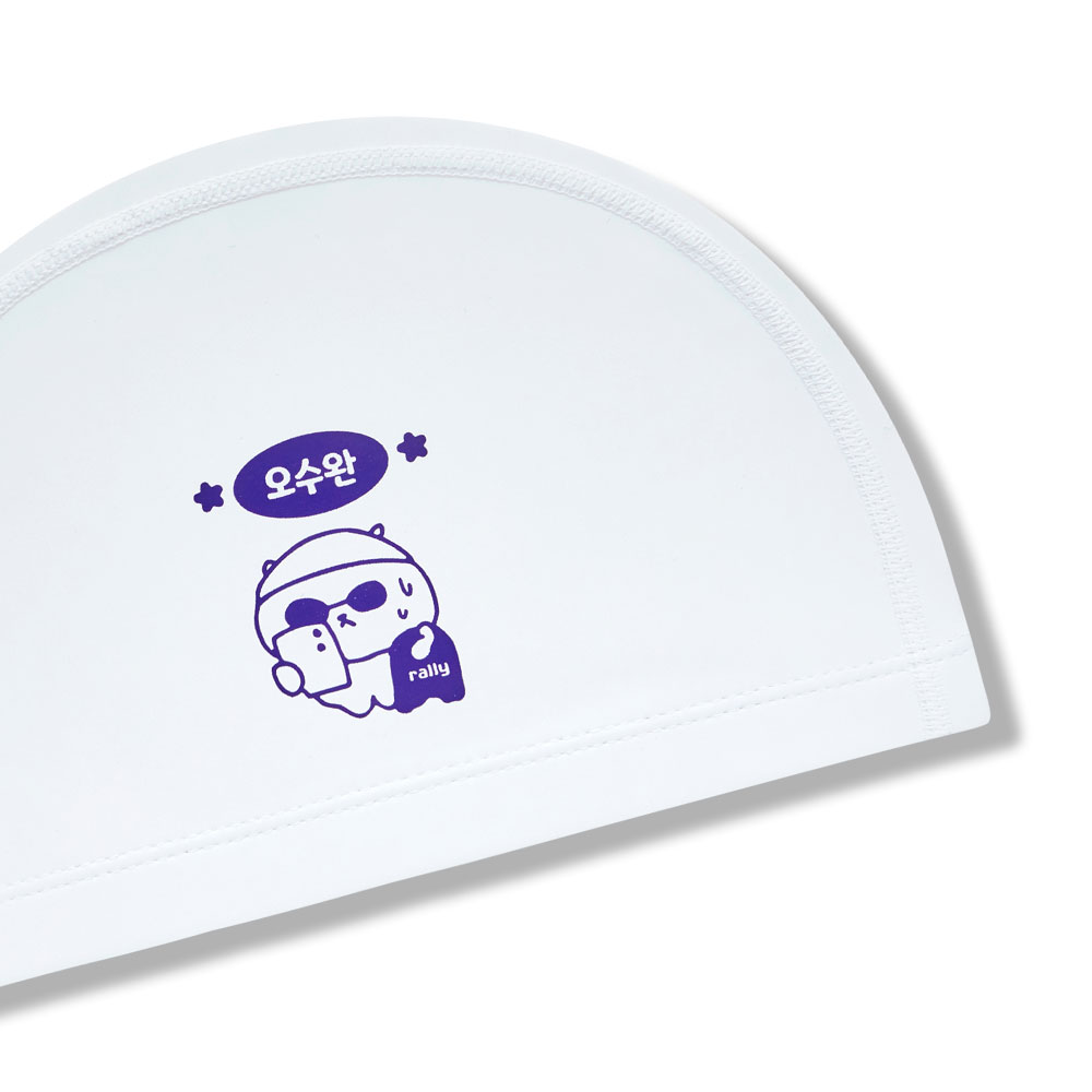 RALLY Oh Su-wan PU Coating Swim Cap white [RRUC514(WHT)] 디테일