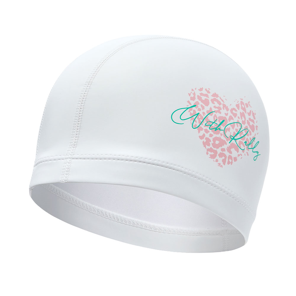 RALLY heart PU Coating Swim Cap white [RRUC512(WHT)]