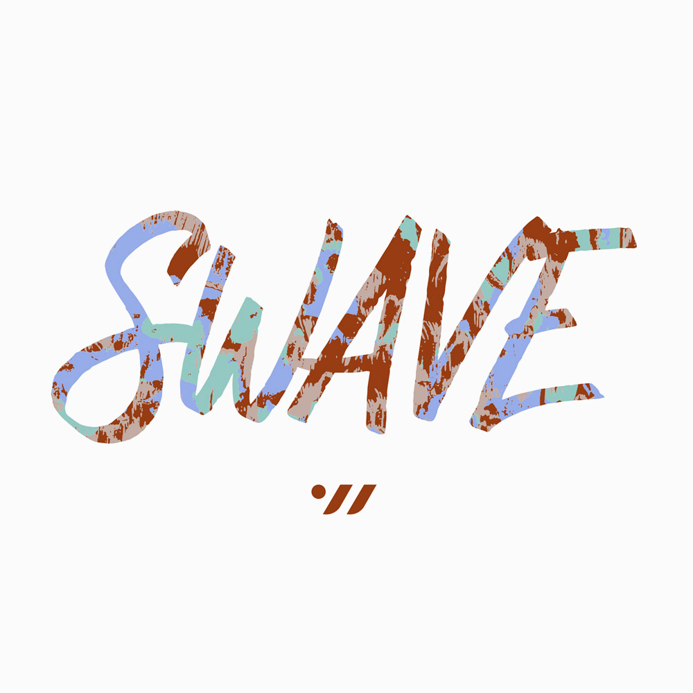 SWAVE Rough letter Silicone Swim Cap Blue [SG1USC005] 디테일