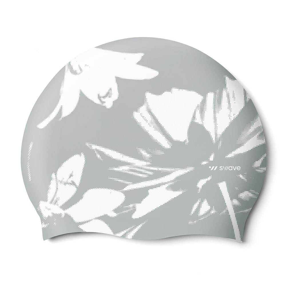 Dotcent Silicone Swim Cap white