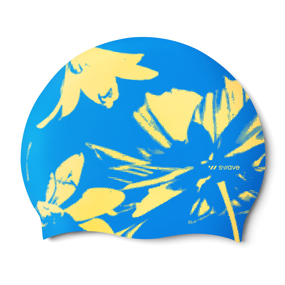 SWAVE Dotcent Silicone Swim Cap Yellow [SG1USC021] 디테일