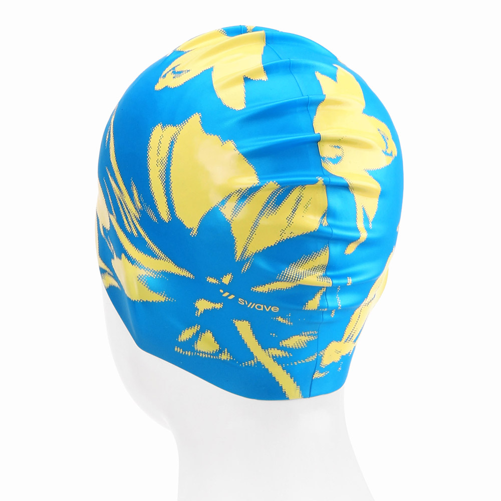 SWAVE Dotcent Silicone Swim Cap Yellow [SG1USC021] 디테일
