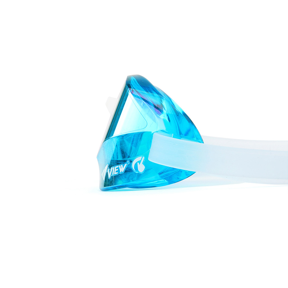 VIEW BladeF Swipe Antifog Mirrored Non-Cushioned Goggles Marine Blue Yellow [V122SAM(AMY) World Aquatics Approved] 디테일