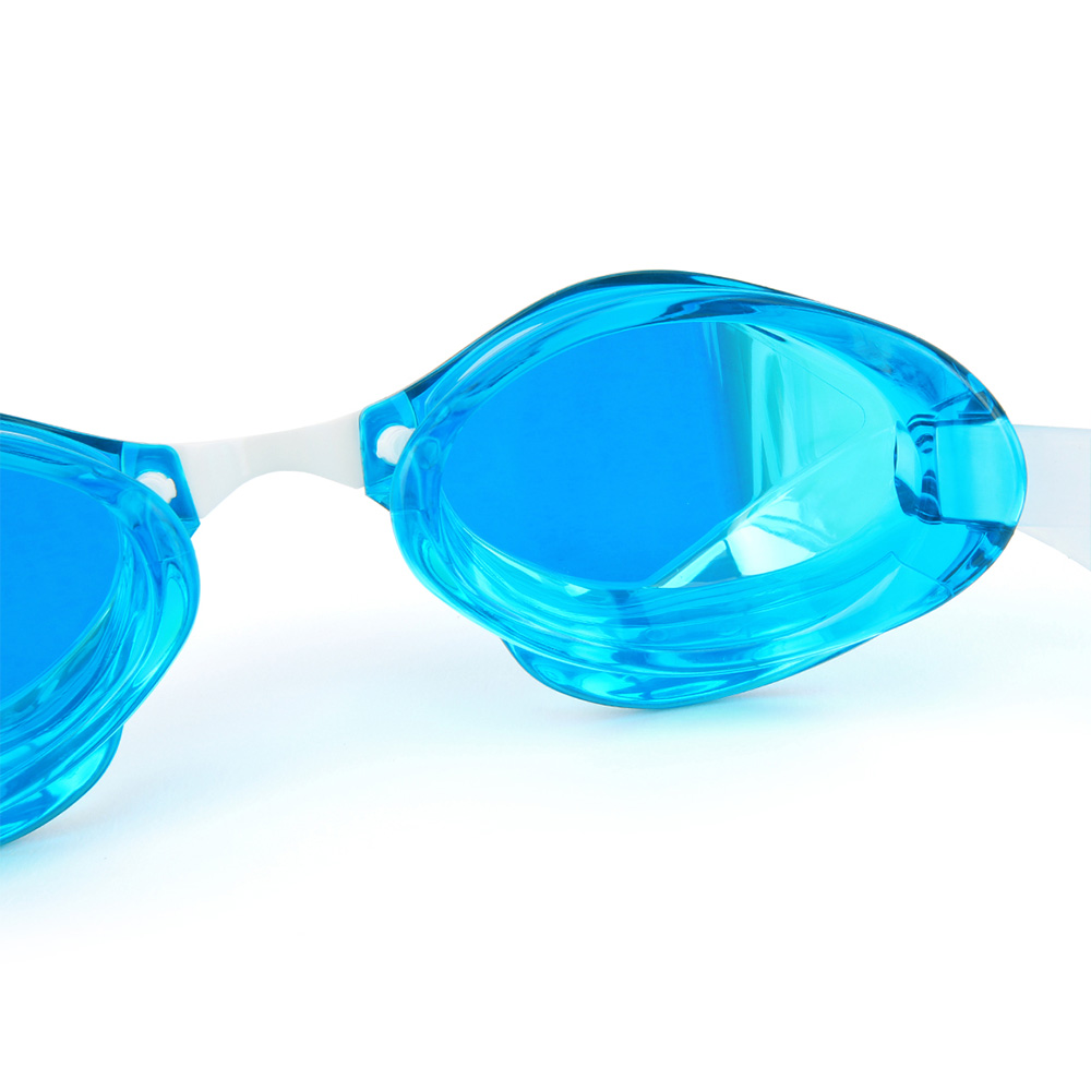 VIEW BladeF Swipe Antifog Mirrored Non-Cushioned Goggles Marine Blue Yellow [V122SAM(AMY) World Aquatics Approved] 디테일