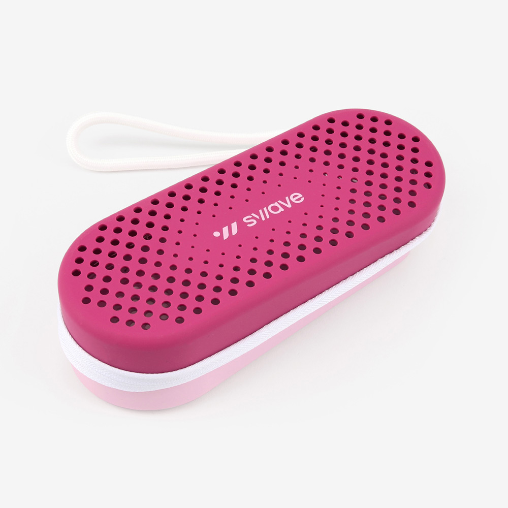 SWAVE Silicone Swim Cap Goggles Case pink [SGZUGC001(PI)] 상품컷