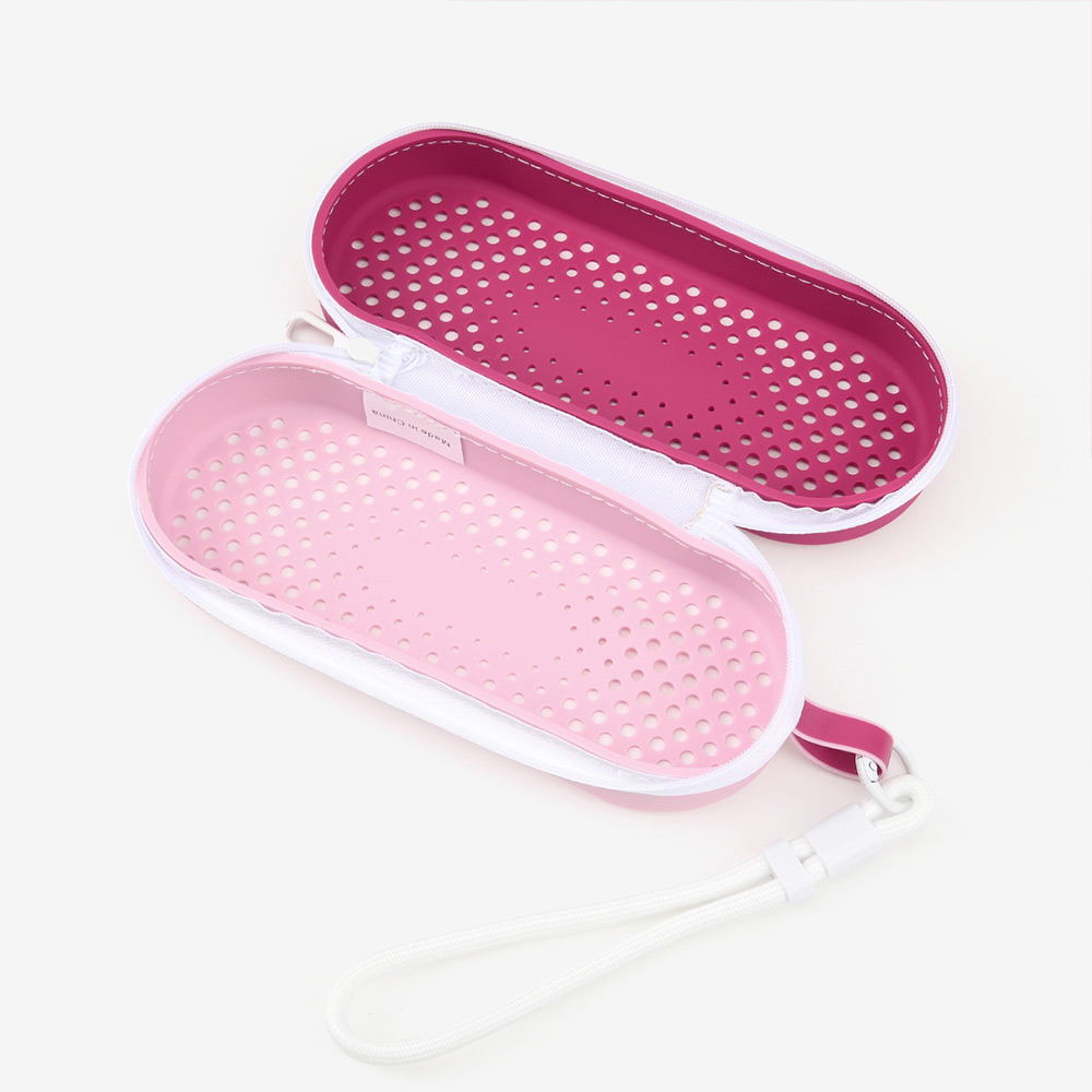 SWAVE Silicone Swim Cap Goggles Case pink [SGZUGC001(PI)] 디테일
