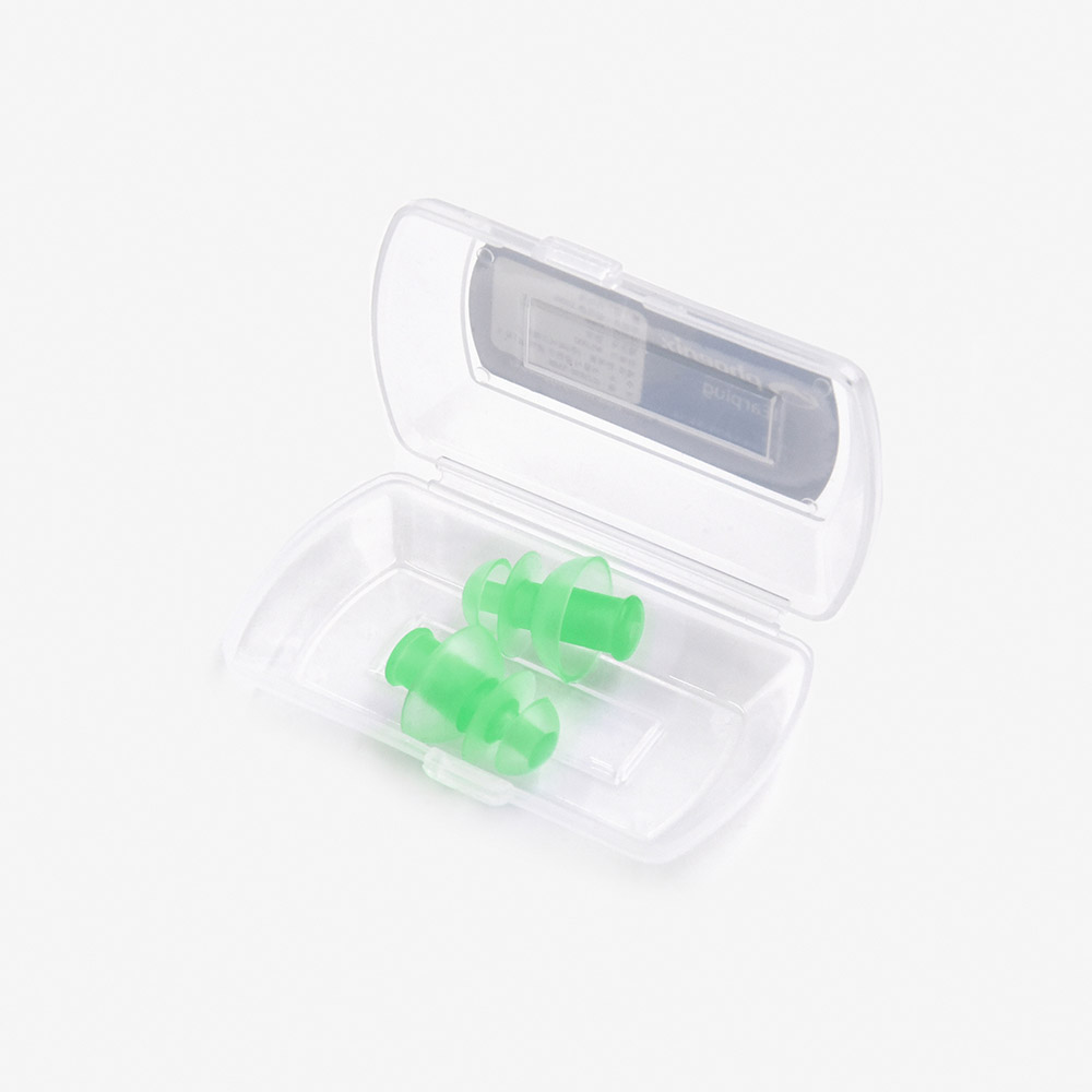 otitis media prevention earplugs green