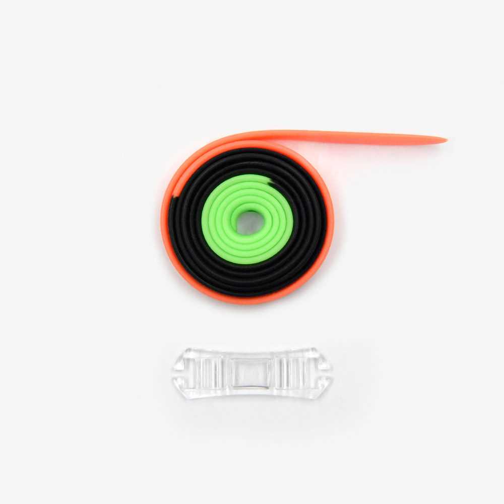 silicone band Strap 3T Green Black Orange