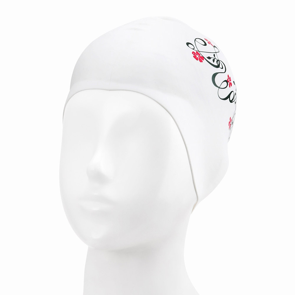 SWAVE Flower Flow Silicone Swim Cap Red [SG1USC018] 디테일