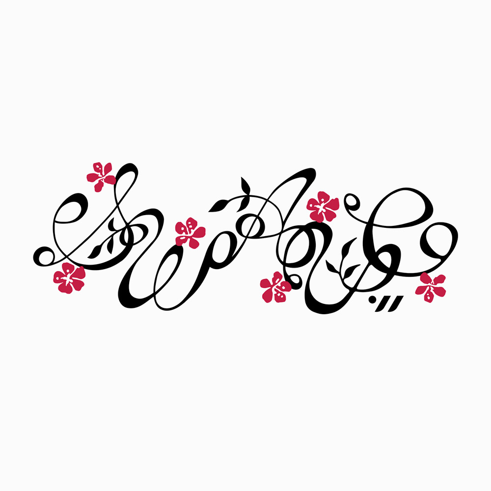 SWAVE Flower Flow Silicone Swim Cap Red [SG1USC018] 디테일