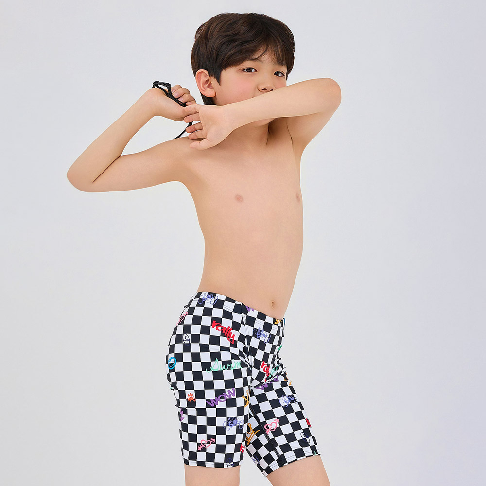 RALLY Kids Youth Jammer Swimsuit black [RSBH460 Boys] 디테일