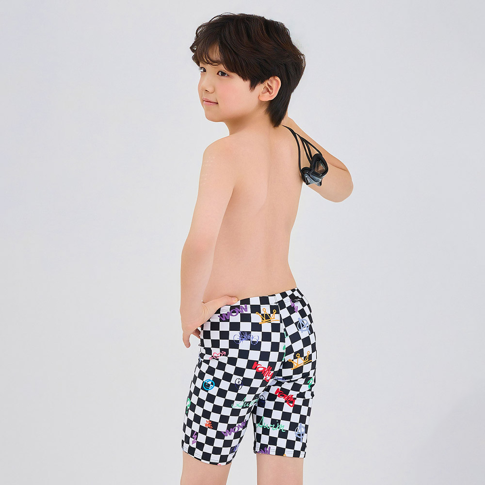 RALLY Kids Youth Jammer Swimsuit black [RSBH460 Boys] 디테일