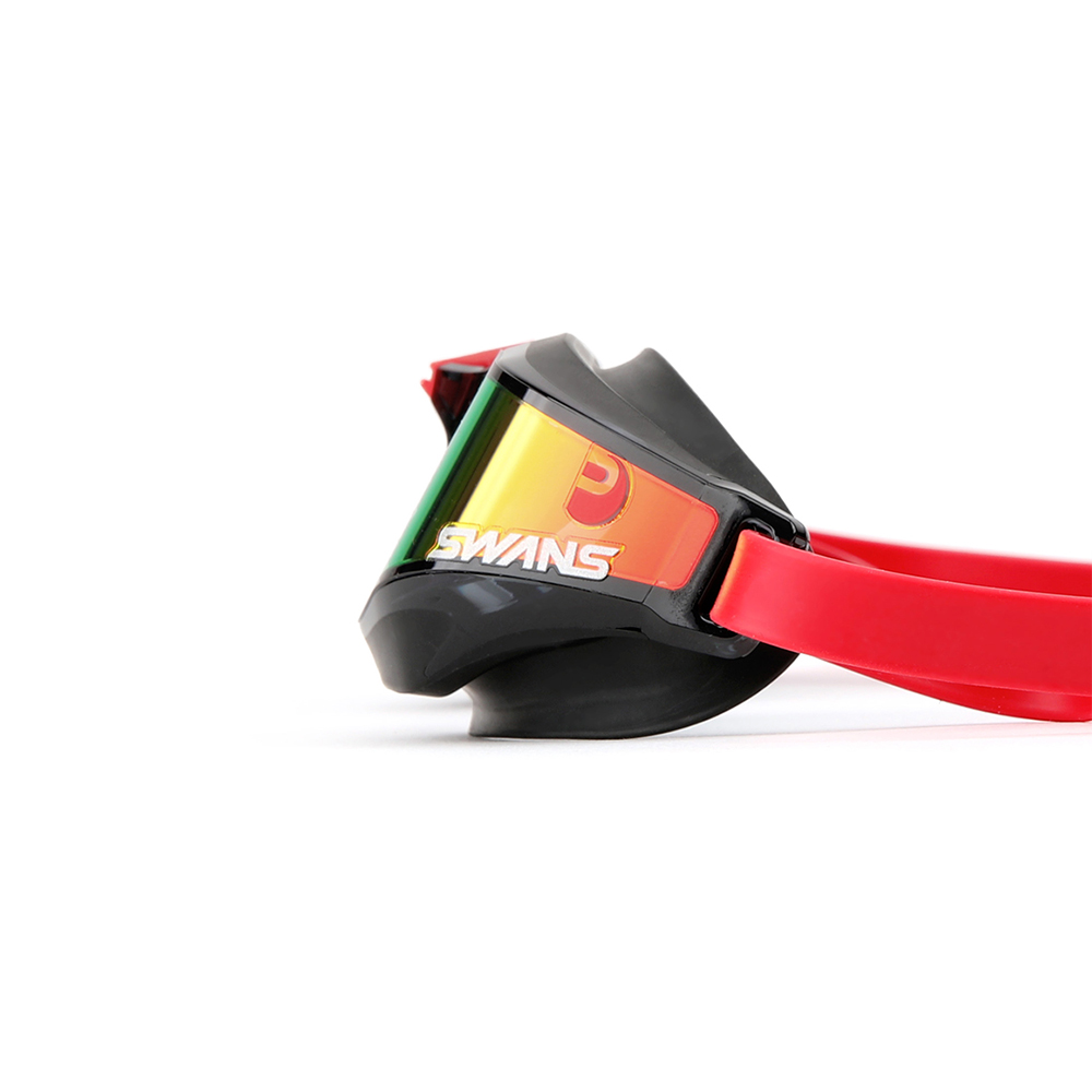 SWANS Valkyrie Premium Antifog MIT Mirrored Goggles Smoke Red [SR-72 MIT PAF AB(SMR) World Aquatics Approved] 디테일