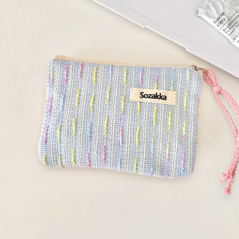 TAPONY Inner bag Quilting pouch Sky blue