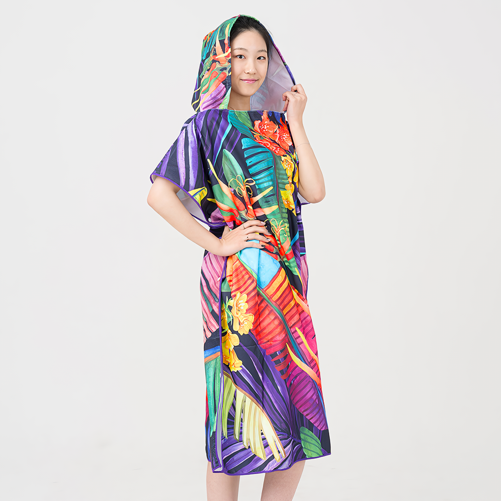 TAPONY installment poncho Tropical