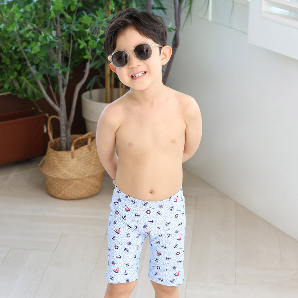 LEMANGO Kids Tiny Sailor Jammer Swimsuit Light blue [LSMJM26306730 Boys] 상품컷