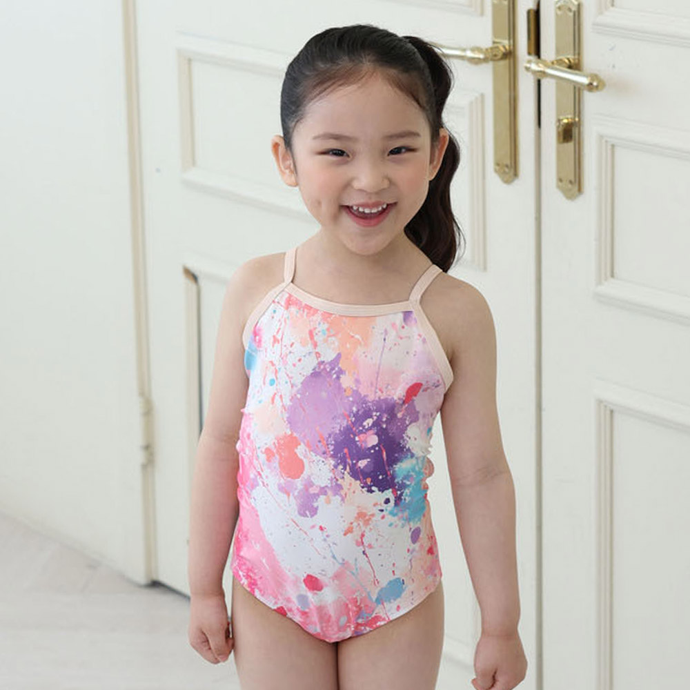 LEMANGO Kids Provence Open Back Swimsuit beige [LSGON10006743 Girls' Swimwear] 디테일