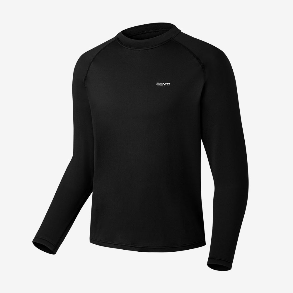 SENTI Man Classic Relax Fit rash guard black [SAR-ARM02(BK) Men's Beachwear] 디테일
