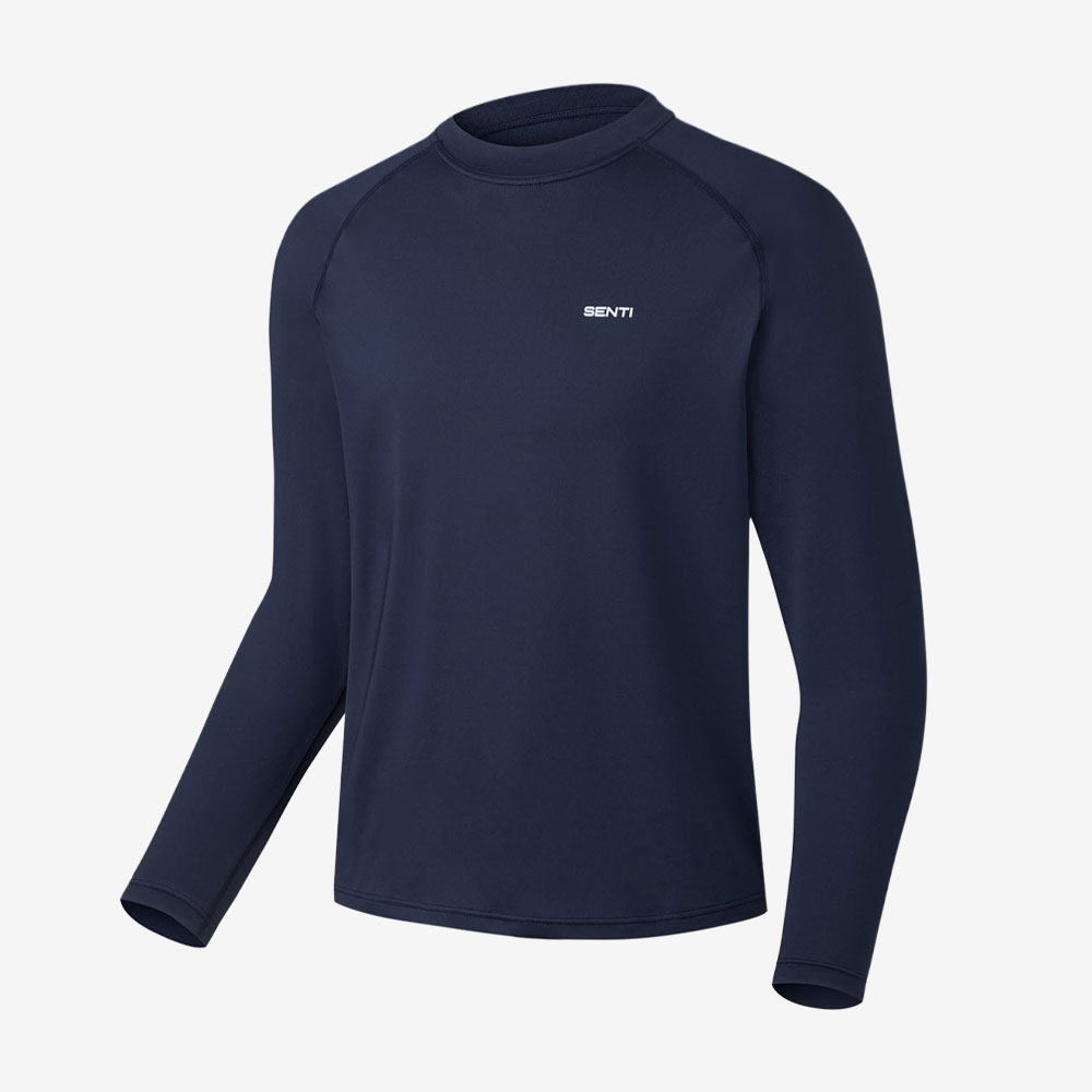 SENTI Man Classic Relax Fit rash guard Navy [SAR-ARM02(NV) Men's Beachwear] 디테일