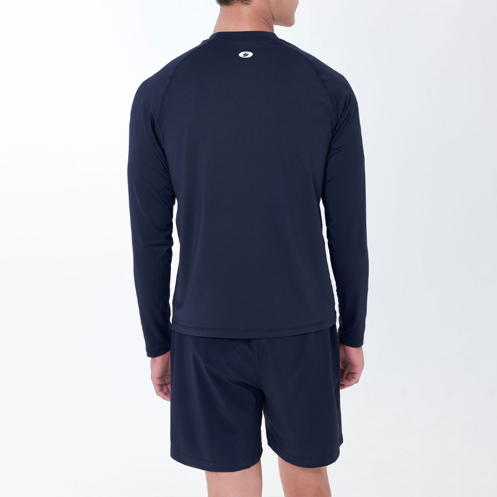 SENTI Man Classic Relax Fit rash guard Navy [SAR-ARM02(NV) Men's Beachwear] 디테일