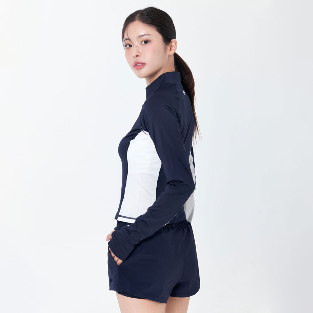 SENTI Woman Classic leggings beach shorts Legsuit Navy [SAW-PTW72(NV) Women's Beachwear] 디테일